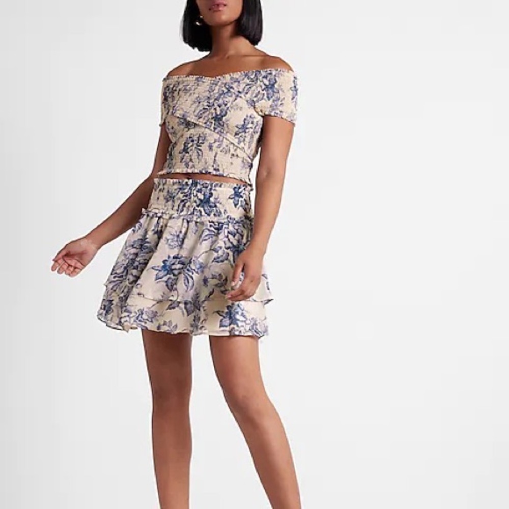 Express Floral Smocked Set